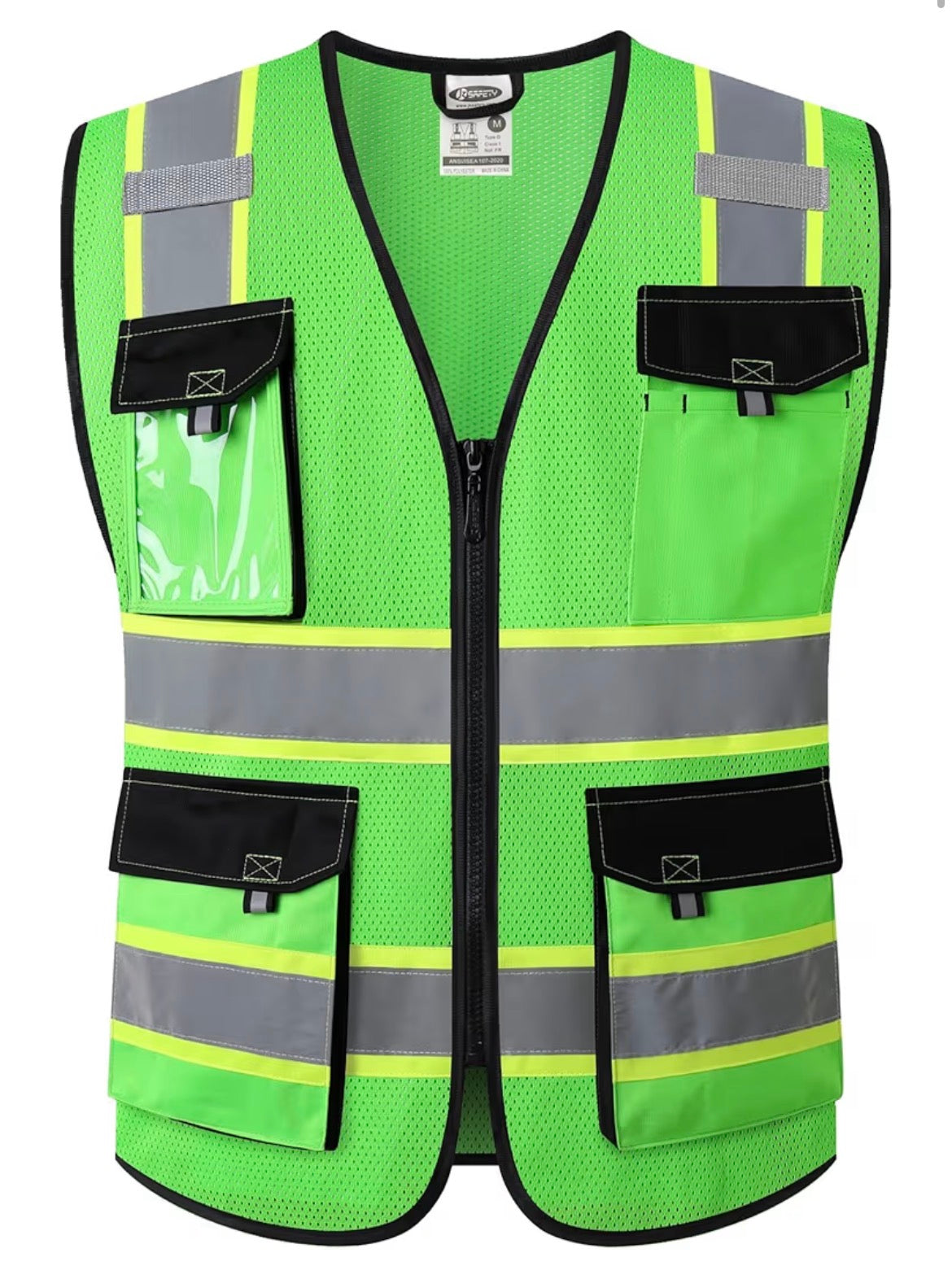 Traffic Specialist High Visibility Safety Vest – Safety Cone Work Zone Design