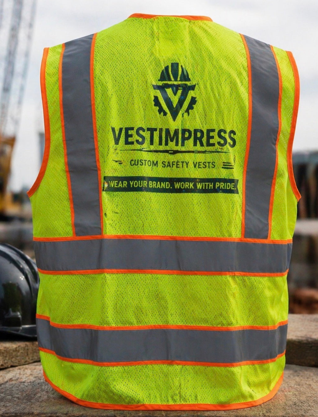 Custom Hi-Vis Safety Vest — Your Logo, Built for the Job