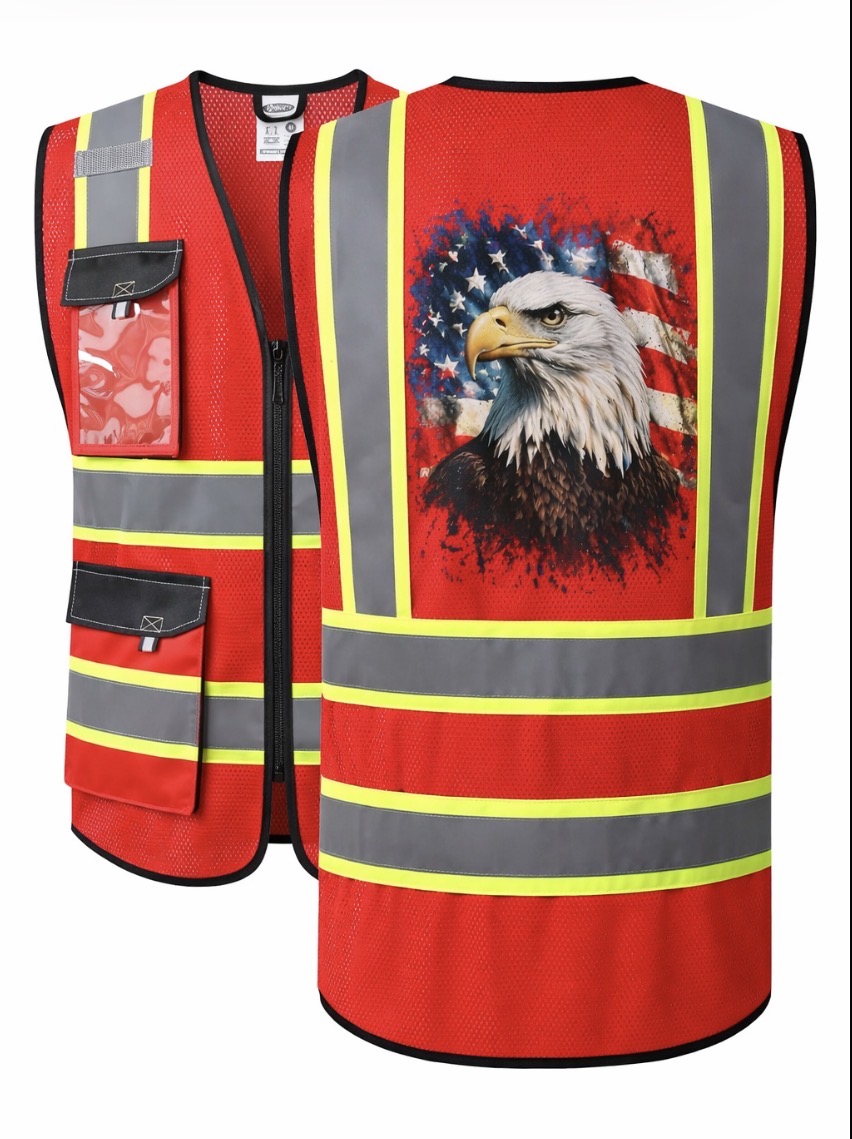 Patriotic Eagle Safety Vest