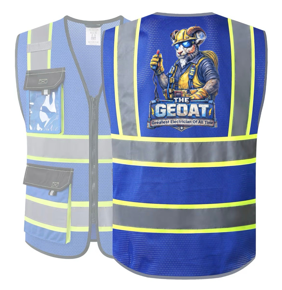 The GEOAT Hi-Vis Safety Vest – Greatest Electrician of All Time