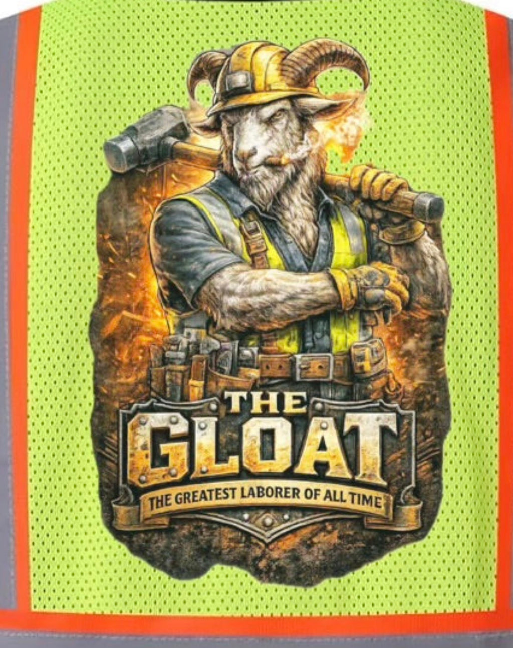 The GLOAT Hi-Vis Safety Vest – Greatest Laborer of All Time