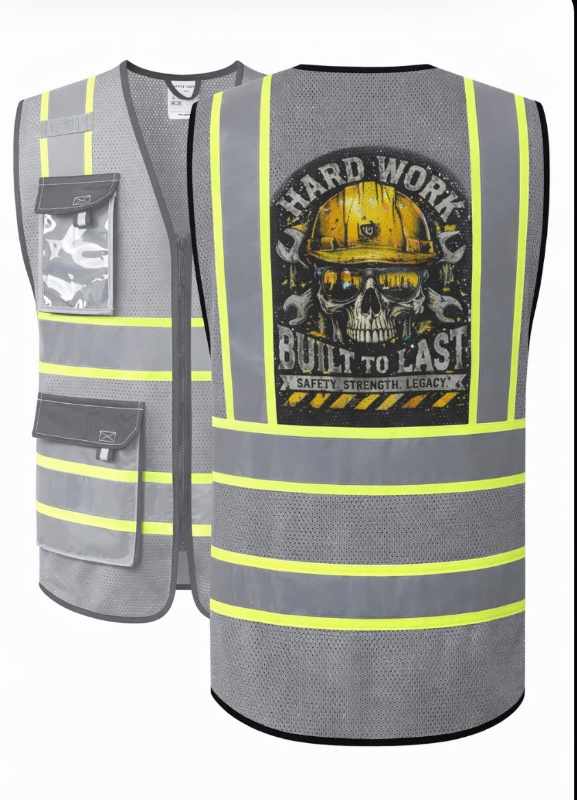 Hard Work Skull Safety Vest